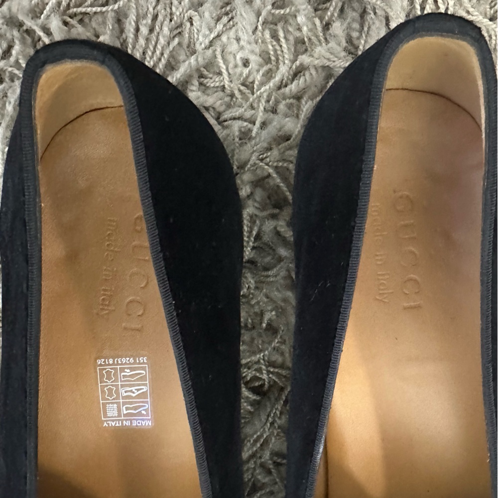 Gucci Jordaan Black Velvet Horsebit Loafers (Worn 1x) - Men’s Size 11 - Picture 7 of 9